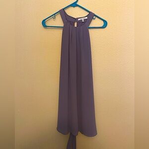 Lavender high neck sheath dress